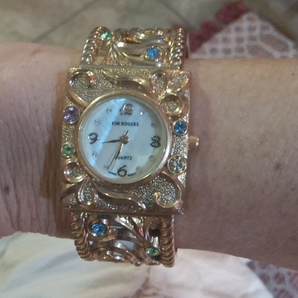 Kim Rogers Cuff/ Bracelet/Bangle Watch (needs battery)